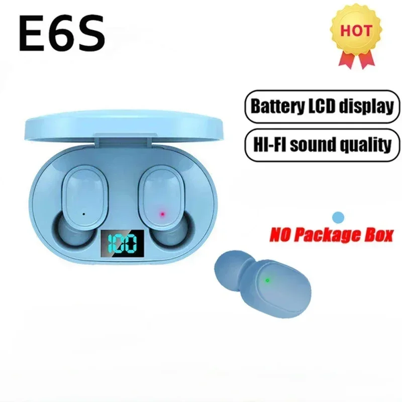 E6S Wireless Bluetooth Earphones TWS Bluetooth Headset Wireless Earbuds Noise Cancelling Earphones with Microphone Headphones - Image 8
