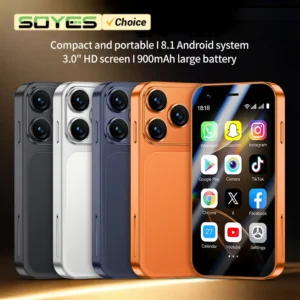 SOYES A17 Mini Android8.1 Smart Phone 3.0 Inches 2GB RAM 16GB ROM Dual SIM Standby Play Store 3G Little Phone