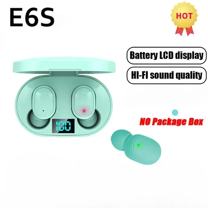 E6S Wireless Bluetooth Earphones TWS Bluetooth Headset Wireless Earbuds Noise Cancelling Earphones with Microphone Headphones - Image 9