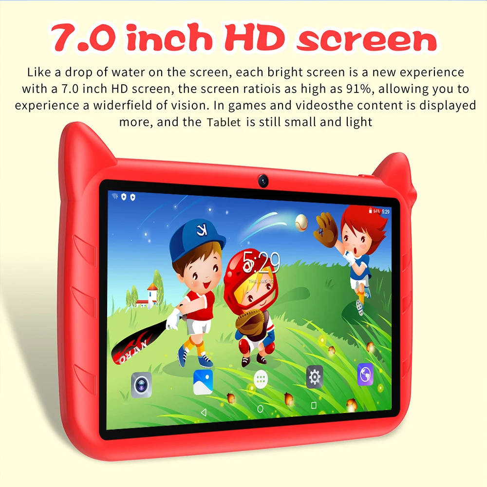 BDF 7 Inch Kid Tablet Android 13, 4GB RAM 64GB ROM,1TB Expand,5G WiFi,4000MAH Battery,Dual Camera, Children's Gift Kids Software - Image 8