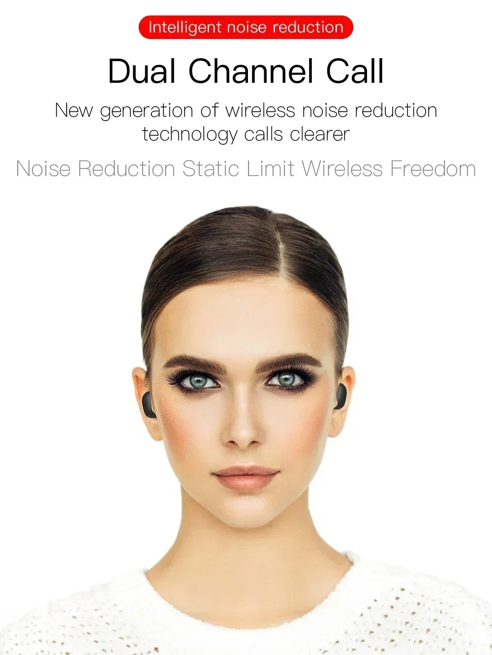 E6S Wireless Bluetooth Earphones TWS Bluetooth Headset Wireless Earbuds Noise Cancelling Earphones with Microphone Headphones - Image 20