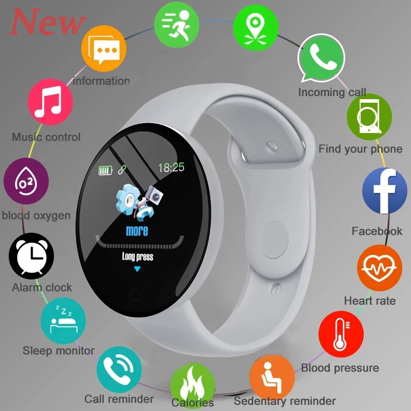 2025 New D18 Multifunctional Smart Watch Women Bluetooth Connected Phone Music Fitness Sports Bracelet Sleep Monitor Smartwatch - Image 6