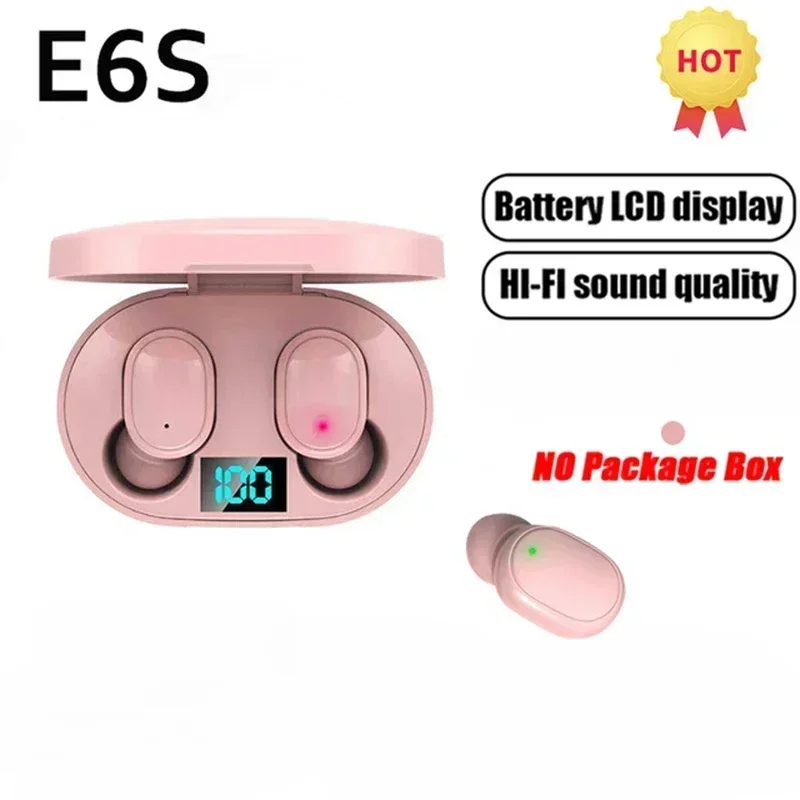 E6S Wireless Bluetooth Earphones TWS Bluetooth Headset Wireless Earbuds Noise Cancelling Earphones with Microphone Headphones - Image 11
