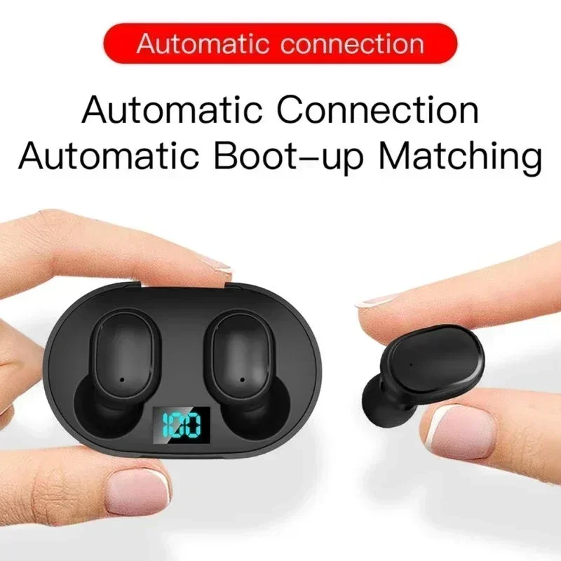 E6S Wireless Bluetooth Earphones TWS Bluetooth Headset Wireless Earbuds Noise Cancelling Earphones with Microphone Headphones - Image 4