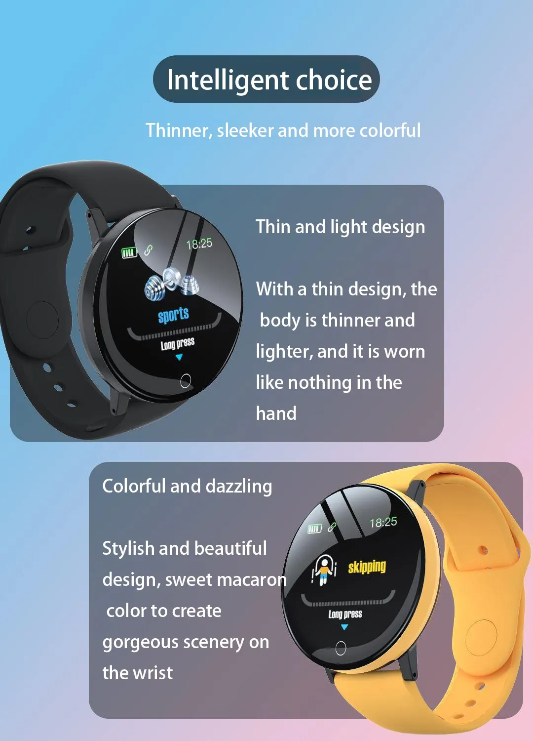 2025 New D18 Multifunctional Smart Watch Women Bluetooth Connected Phone Music Fitness Sports Bracelet Sleep Monitor Smartwatch - Image 17