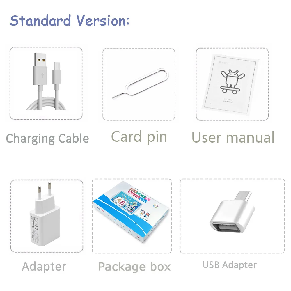 BDF 7 Inch Kid Tablet Android 13, 4GB RAM 64GB ROM,1TB Expand,5G WiFi,4000MAH Battery,Dual Camera, Children's Gift Kids Software - Image 27