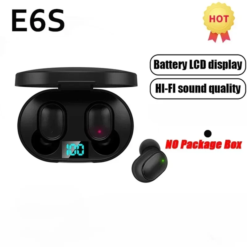 E6S Wireless Bluetooth Earphones TWS Bluetooth Headset Wireless Earbuds Noise Cancelling Earphones with Microphone Headphones - Image 10