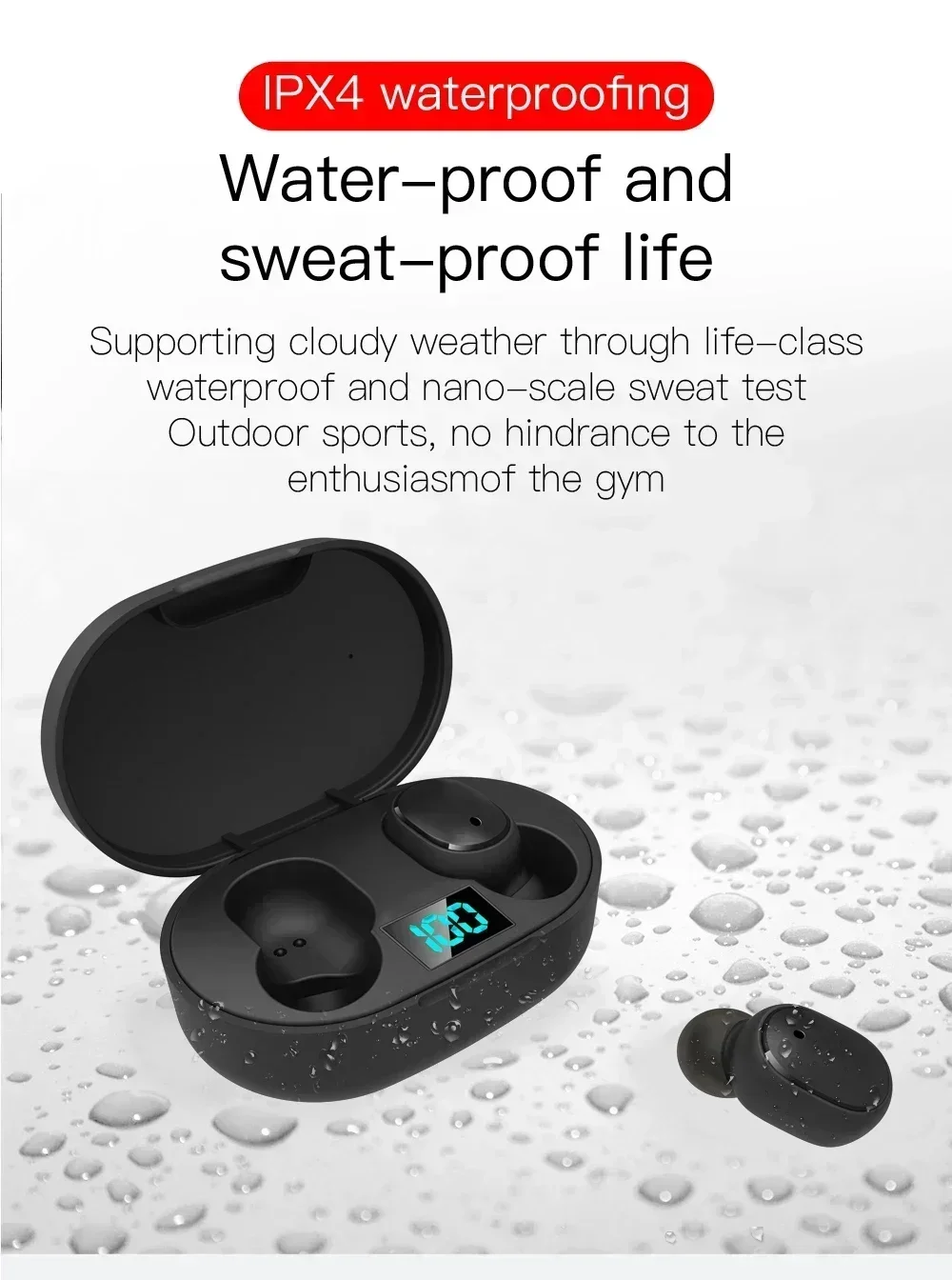 E6S Wireless Bluetooth Earphones TWS Bluetooth Headset Wireless Earbuds Noise Cancelling Earphones with Microphone Headphones - Image 22